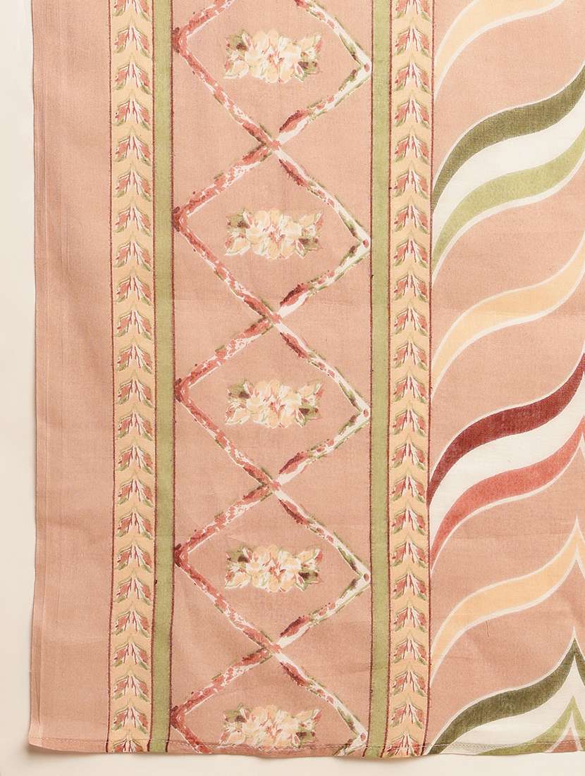 women floral printed three quarter sleeve kurta pant with dupatta set - 22074158 -  Standard Image - 6