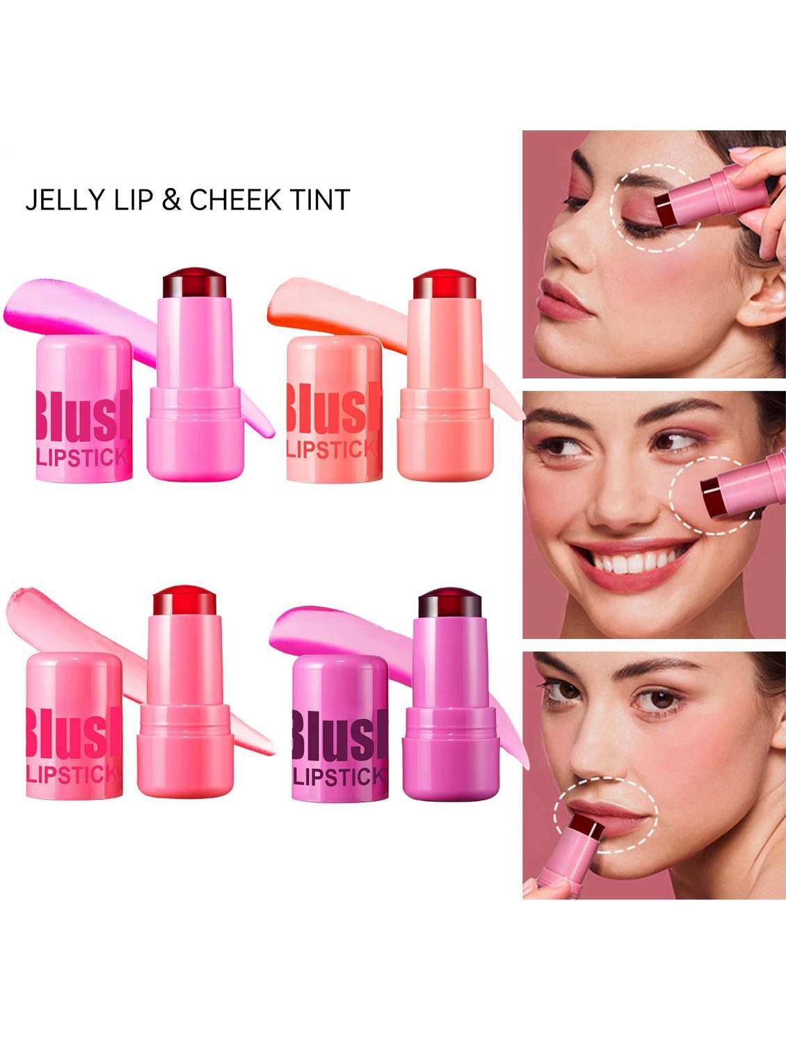 favon jelly cheek and lip tint (pink) - 22074181 -  Standard Image - 1