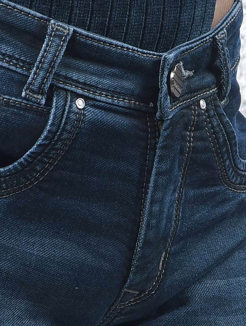 boys solid mid rise slim fit jean - 22074294 -  Standard Image - 6