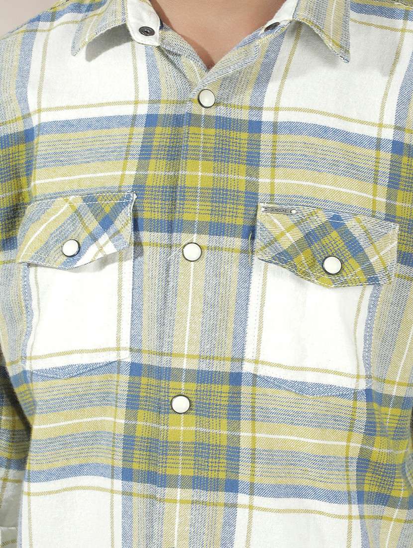 boys checkered long sleeve casual shirt - 22074342 -  Standard Image - 6