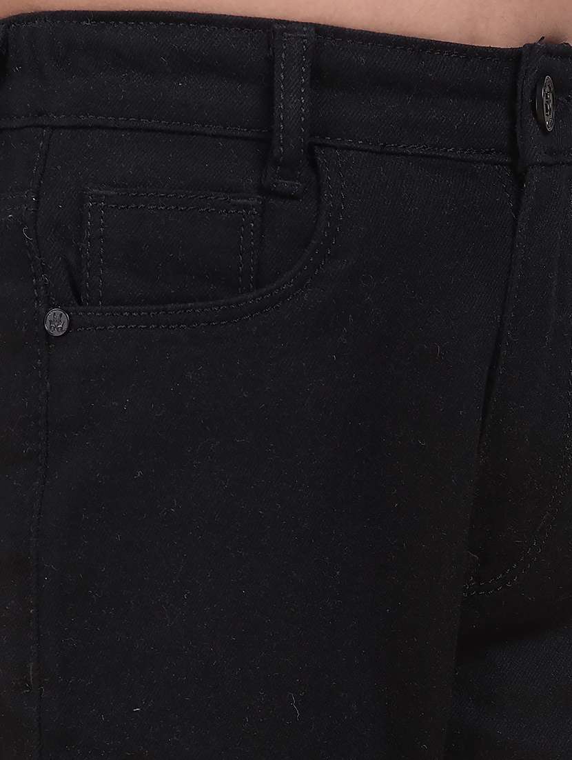 girls solid mid rise straight fit jean - 22074451 -  Standard Image - 4