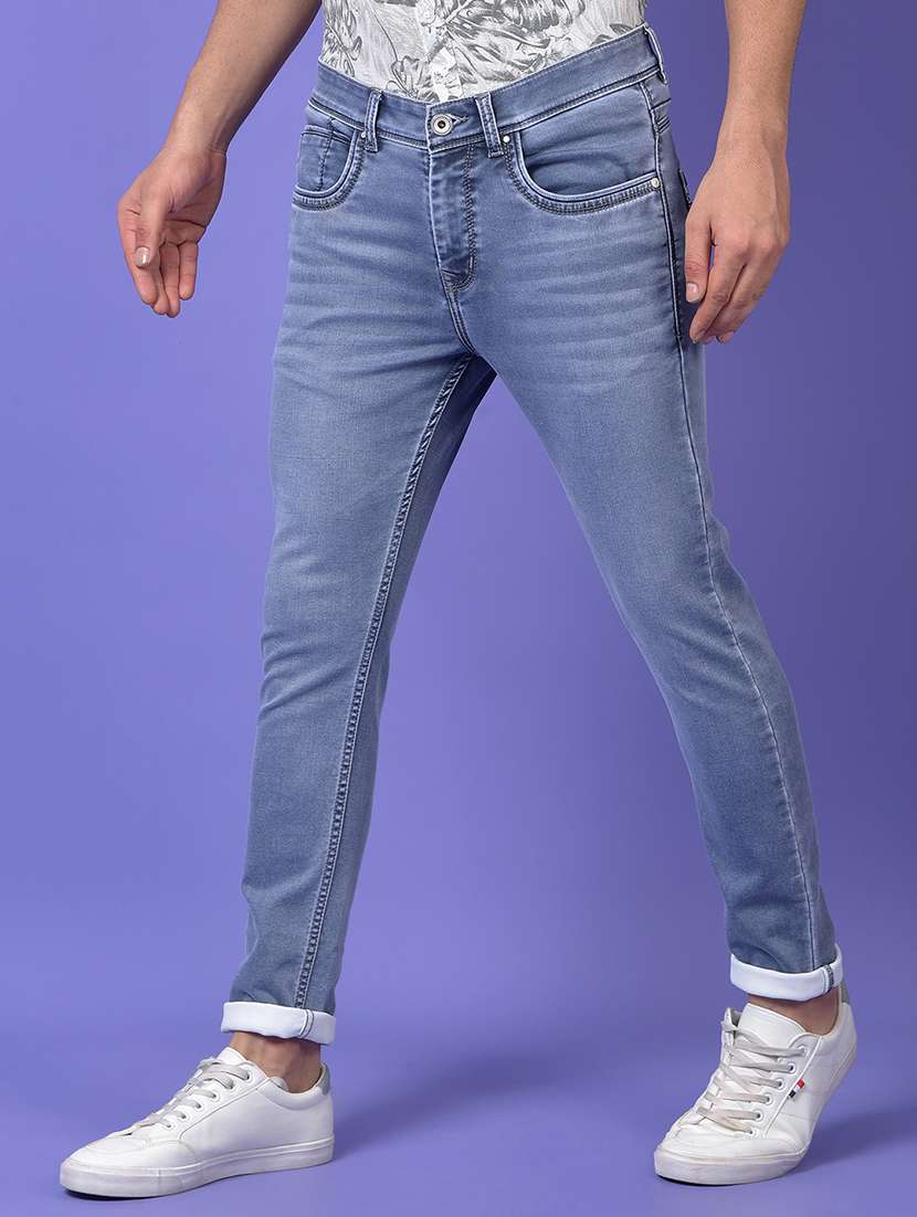 men washed mid rise full length jeans - 22074525 -  Standard Image - 1