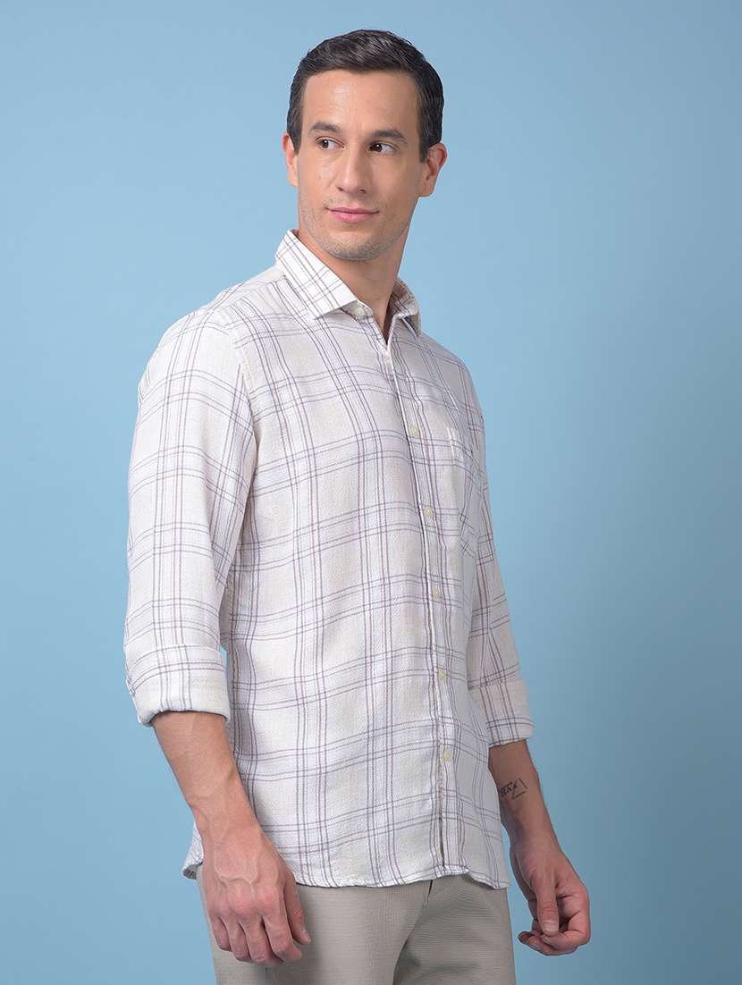 men checkered long sleeve regular fit casual shirt - 22074530 -  Standard Image - 1