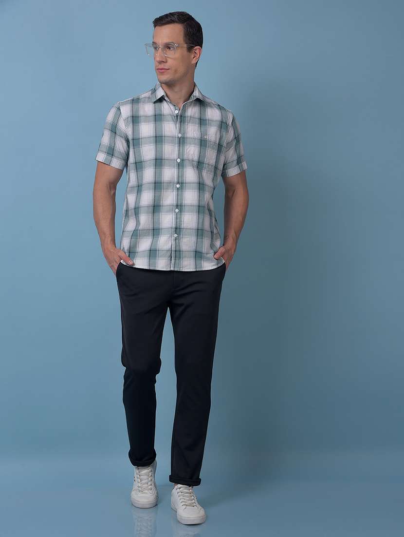 men solid mid rise flat front casual chinos  - 22074586 -  Standard Image - 4