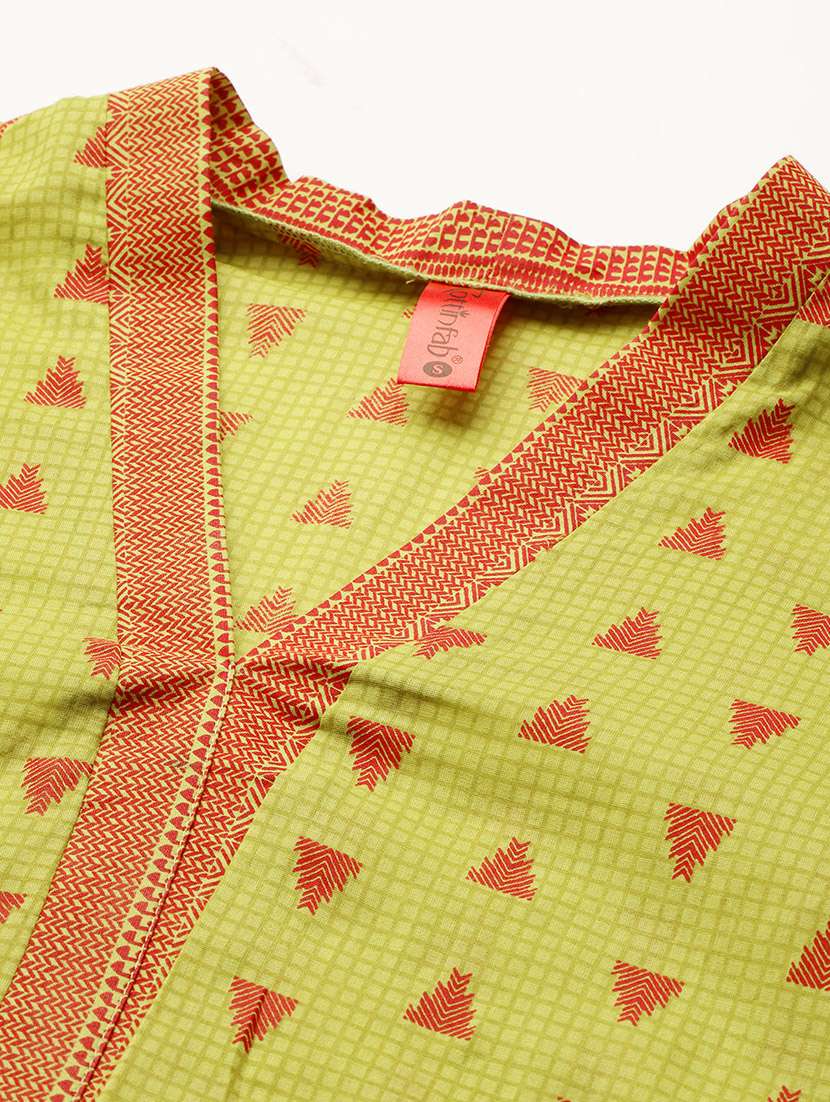 women printed three quarter sleeve regular top - 22074691 -  Standard Image - 4