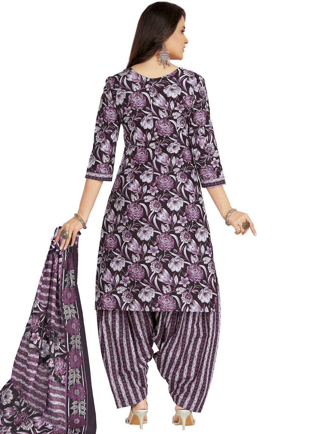 women floral printed unstitched salwar suit set - 22074702 -  Standard Image - 1