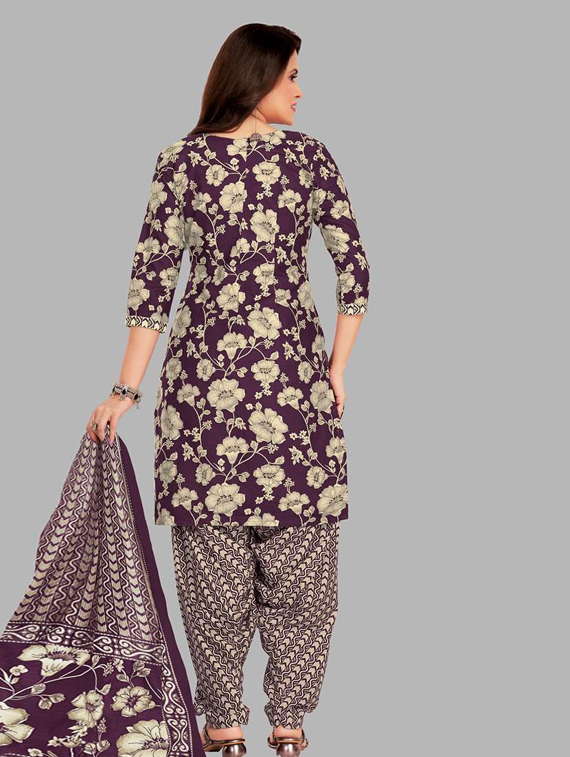 women floral printed unstitched salwar suit set - 22074715 -  Standard Image - 1