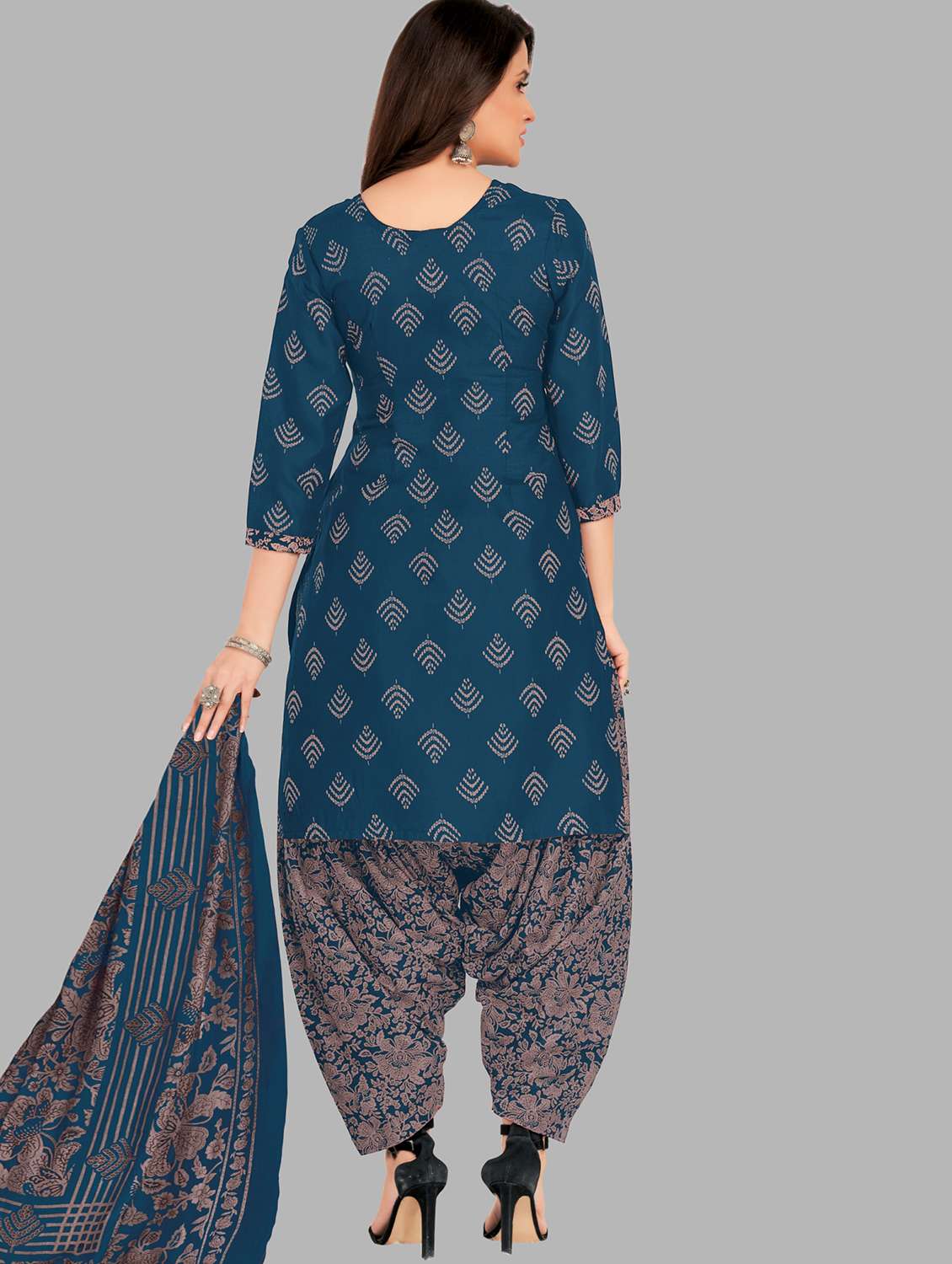 women printed unstitched salwar suit set - 22074719 - Standard Image - 1