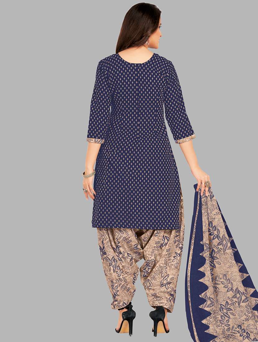 women printed unstitched salwar suit set - 22074722 -  Standard Image - 1