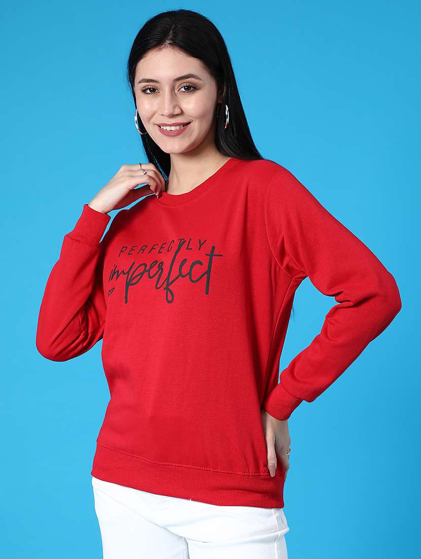 women printed long sleeve sweatshirt - 22074785 -  Standard Image - 1