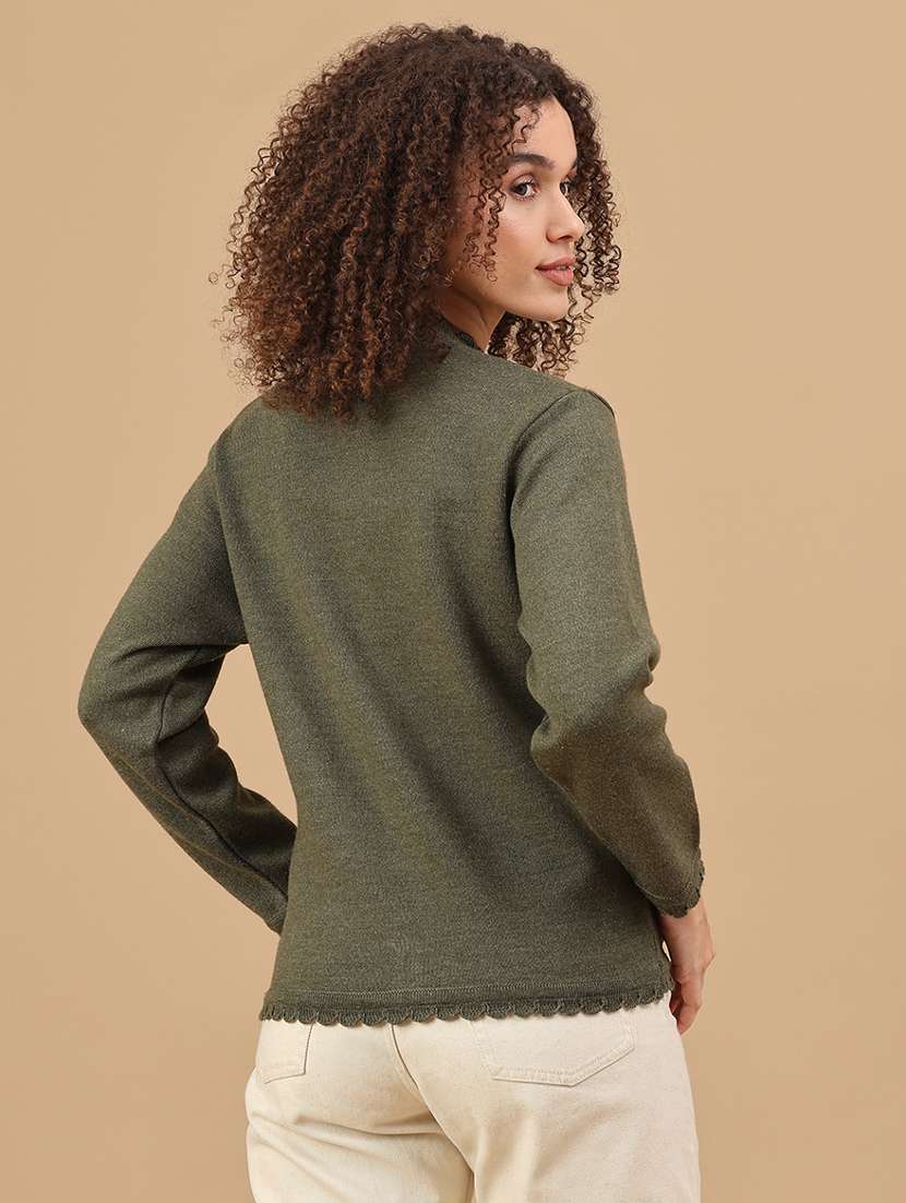 women solid long sleeve cardigan - 22074786 -  Standard Image - 4