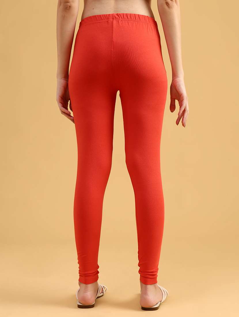 women solid mid rise full length legging - 22074952 -  Standard Image - 4