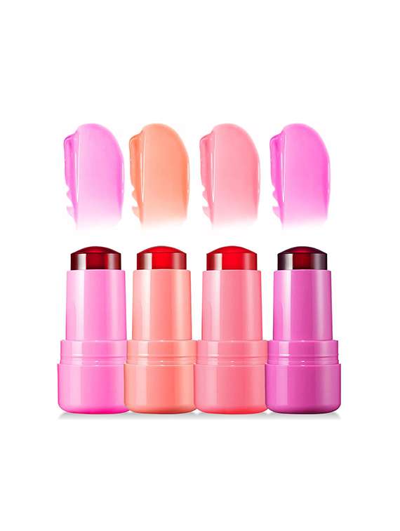 jelly blush lipstick stick for cheek and lip stains & tints(baby pink & dark pink) - 22075133 -  Standard Image - 1