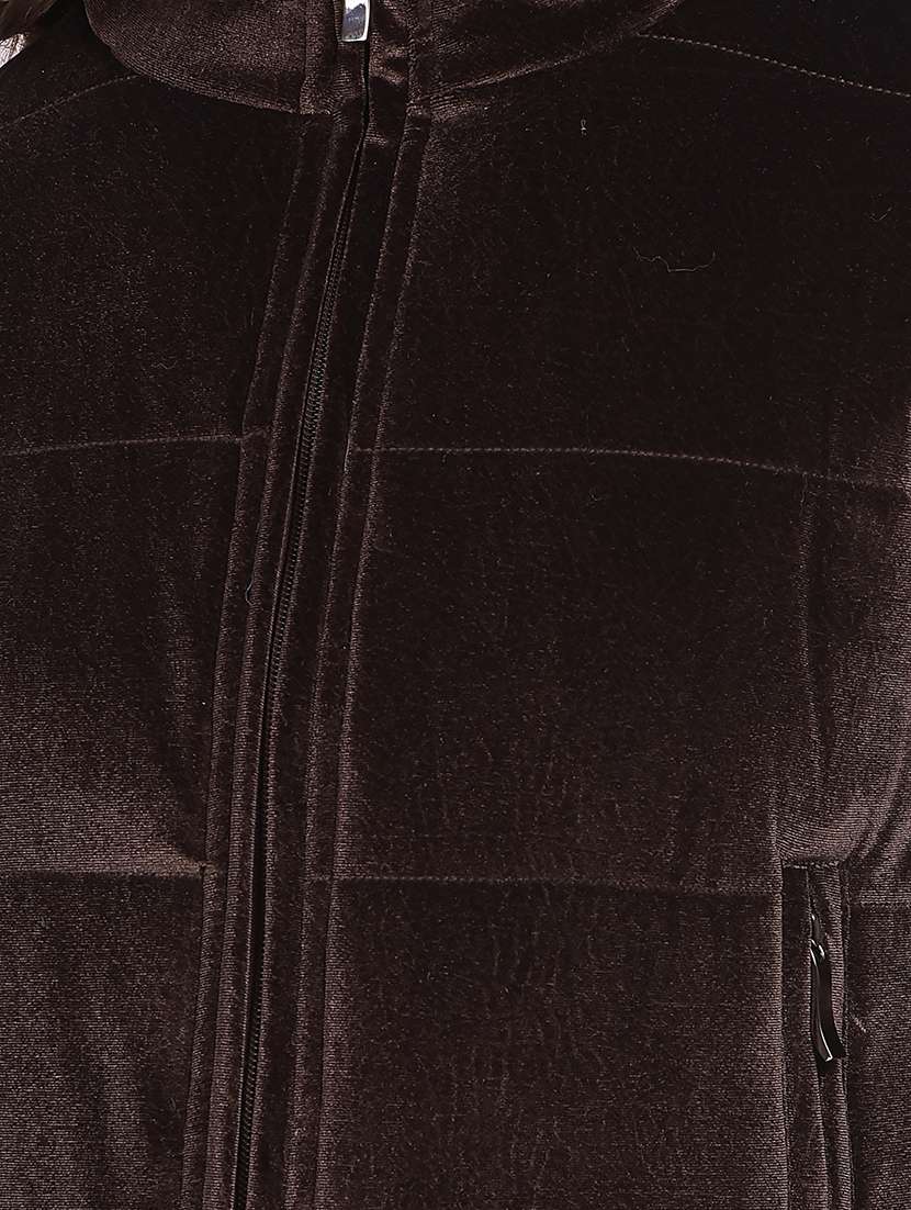 women solid long sleeve crop quilted jacket - 22075364 -  Standard Image - 4