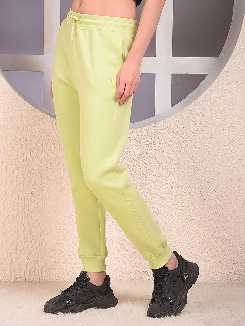 women solid mid rise regular fit jogger - 22075371 -  Standard Image - 1
