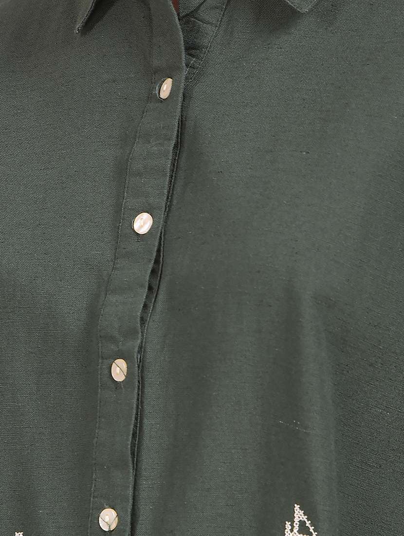 women embroidered long sleeve collared shirt - 22075381 -  Standard Image - 6