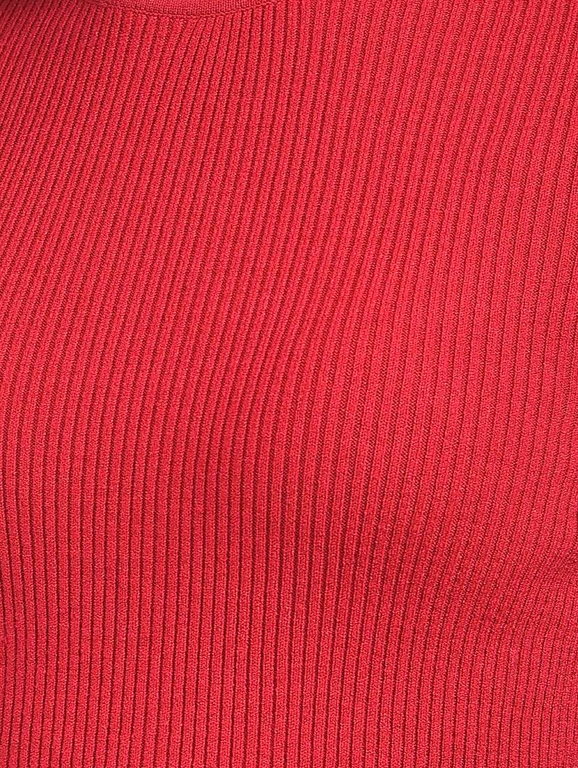 women maroon solid long sleeve pullover - 22075395 -  Standard Image - 6