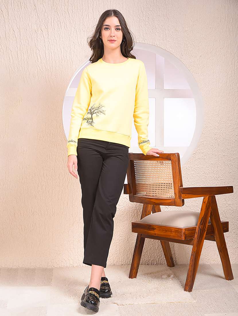 women placement print long sleeve sweatshirt - 22075401 -  Standard Image - 4