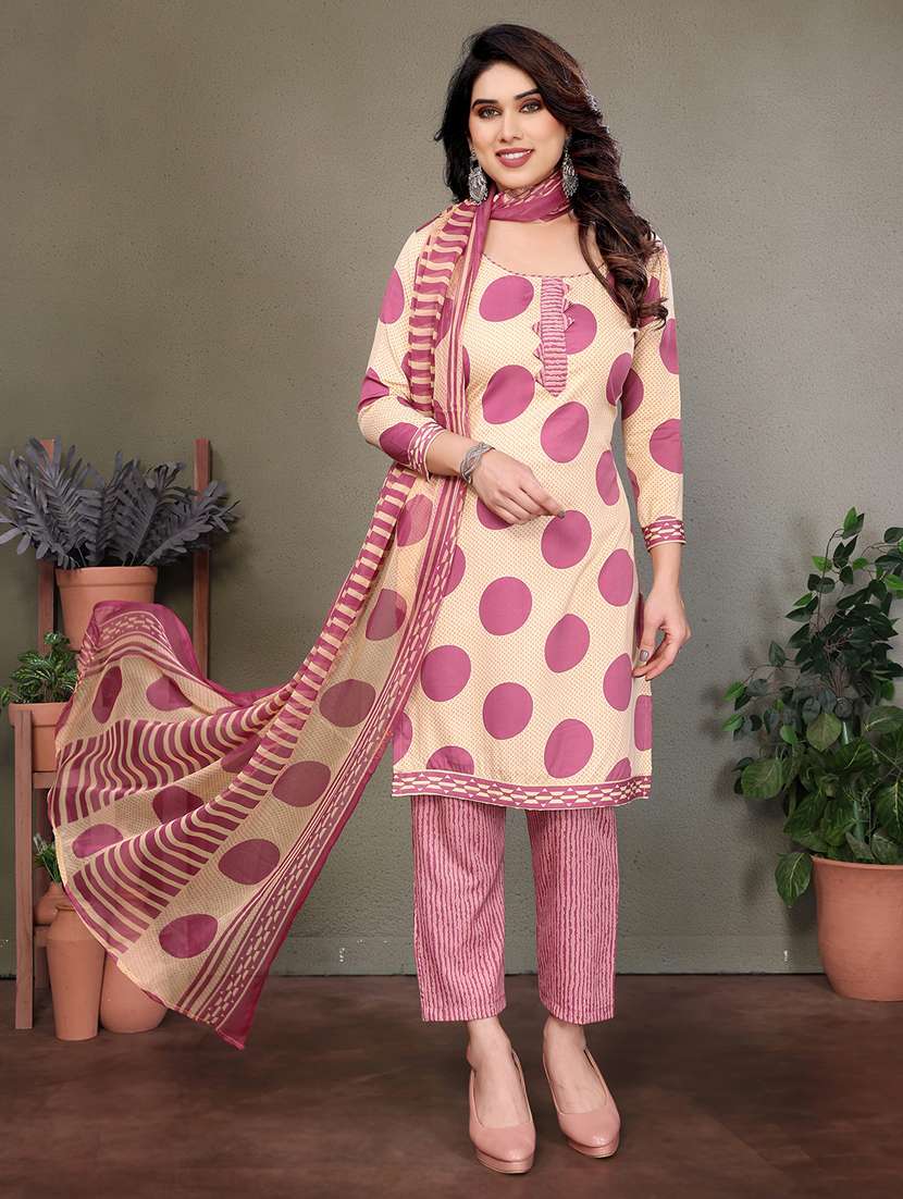 women printed unstitched suit set - 22075592 -  Standard Image - 1