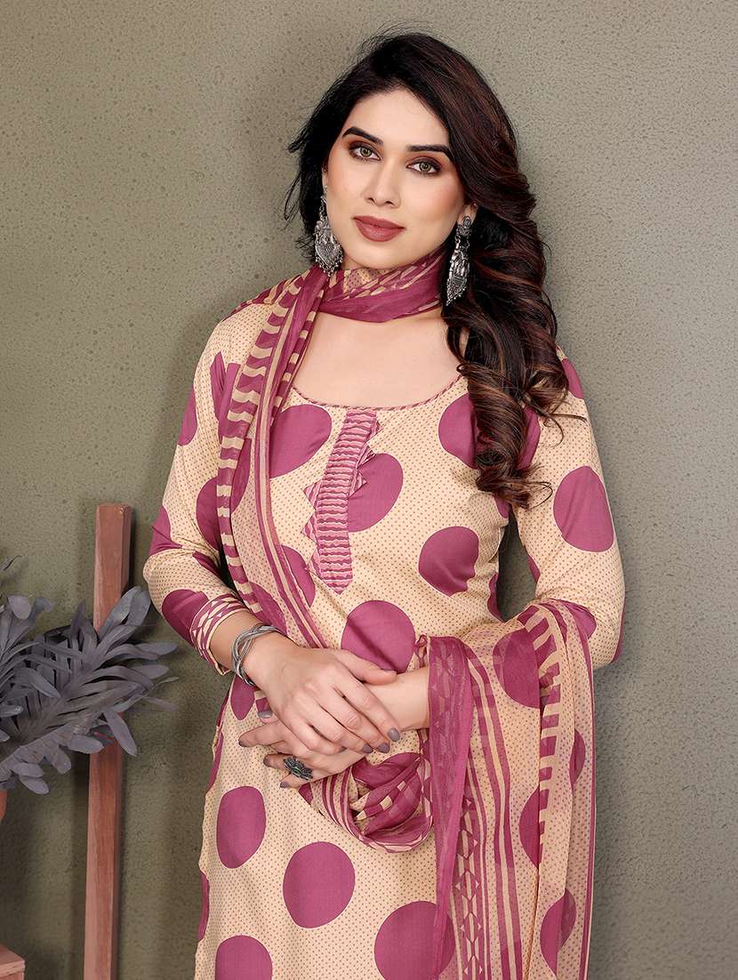 women printed unstitched suit set - 22075592 -  Standard Image - 4