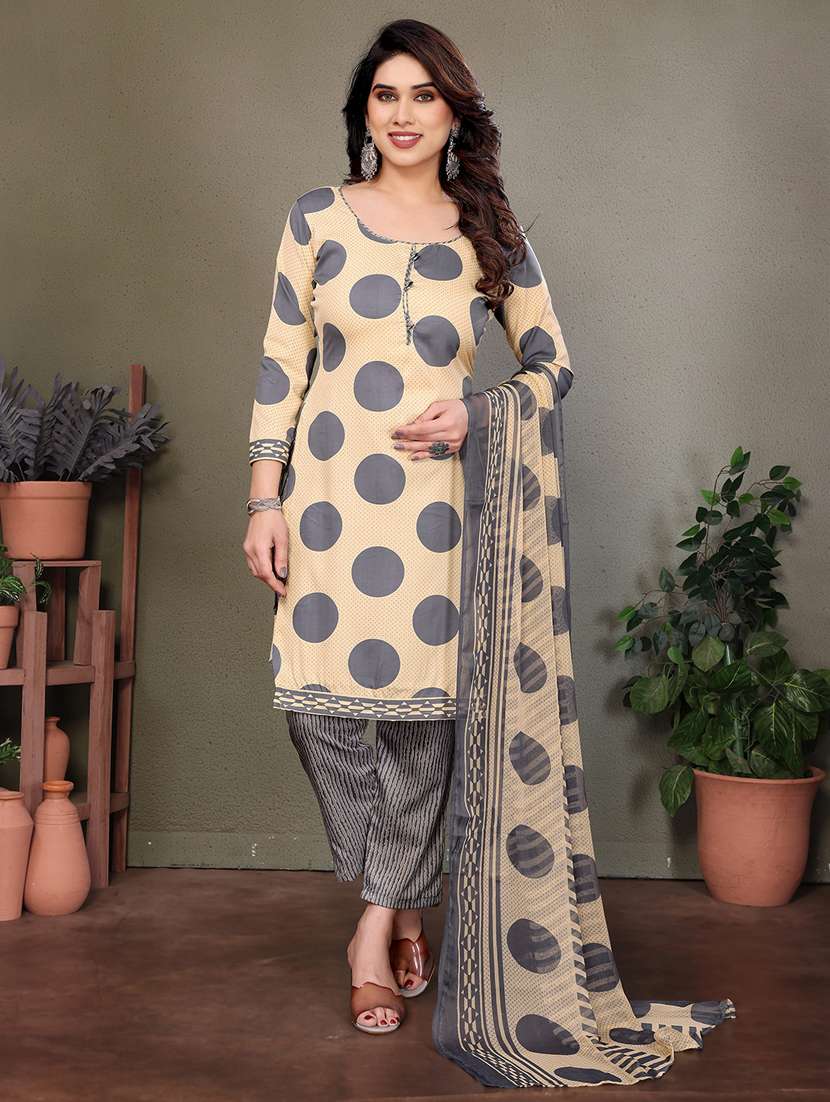 women printed unstitched suit set - 22075594 -  Standard Image - 1