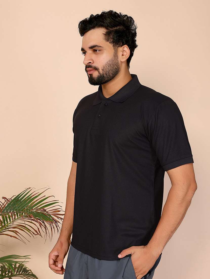 men solid short sleeve regular fit polo t-shirt - 22075839 -  Standard Image - 1
