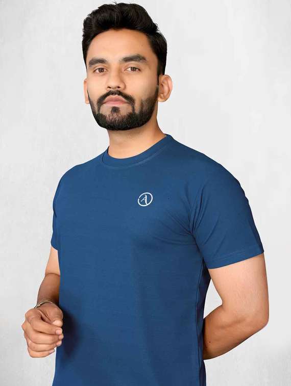 men solid short sleeve regular fit t-shirt - 22075844 -  Standard Image - 1