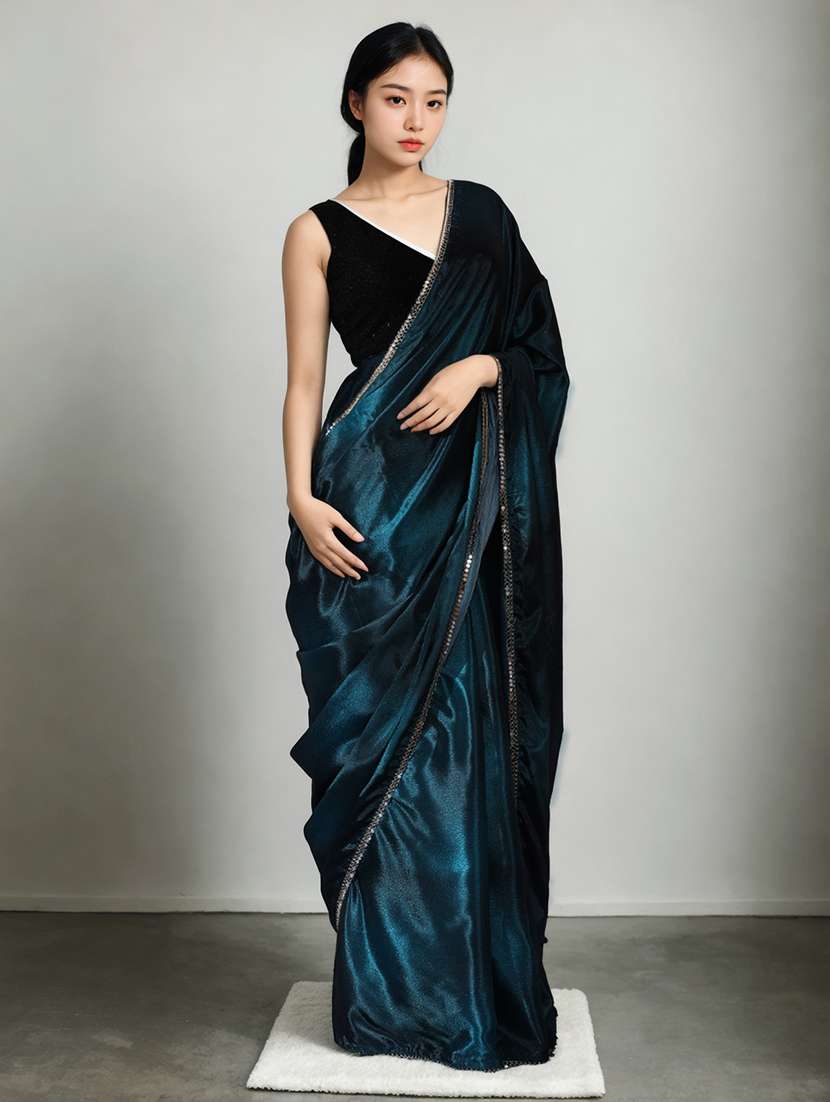 women printed casual wear saree with blouse - 22076100 - Standard Image - 1