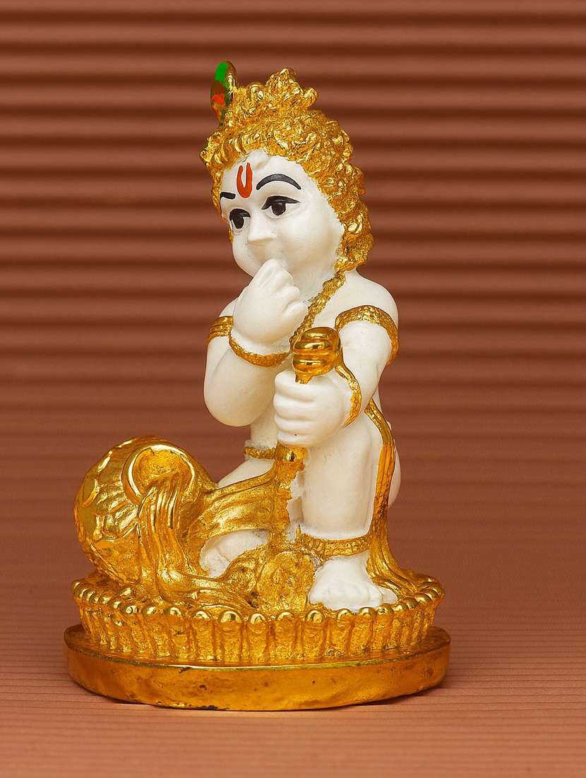 polyresin golden white laddu gopal showpiece - 22076128 - Standard Image - 1