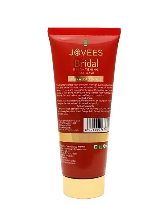 jovees-bridal brightening face wash-120 ml - 22076281 -  Standard Image - 1