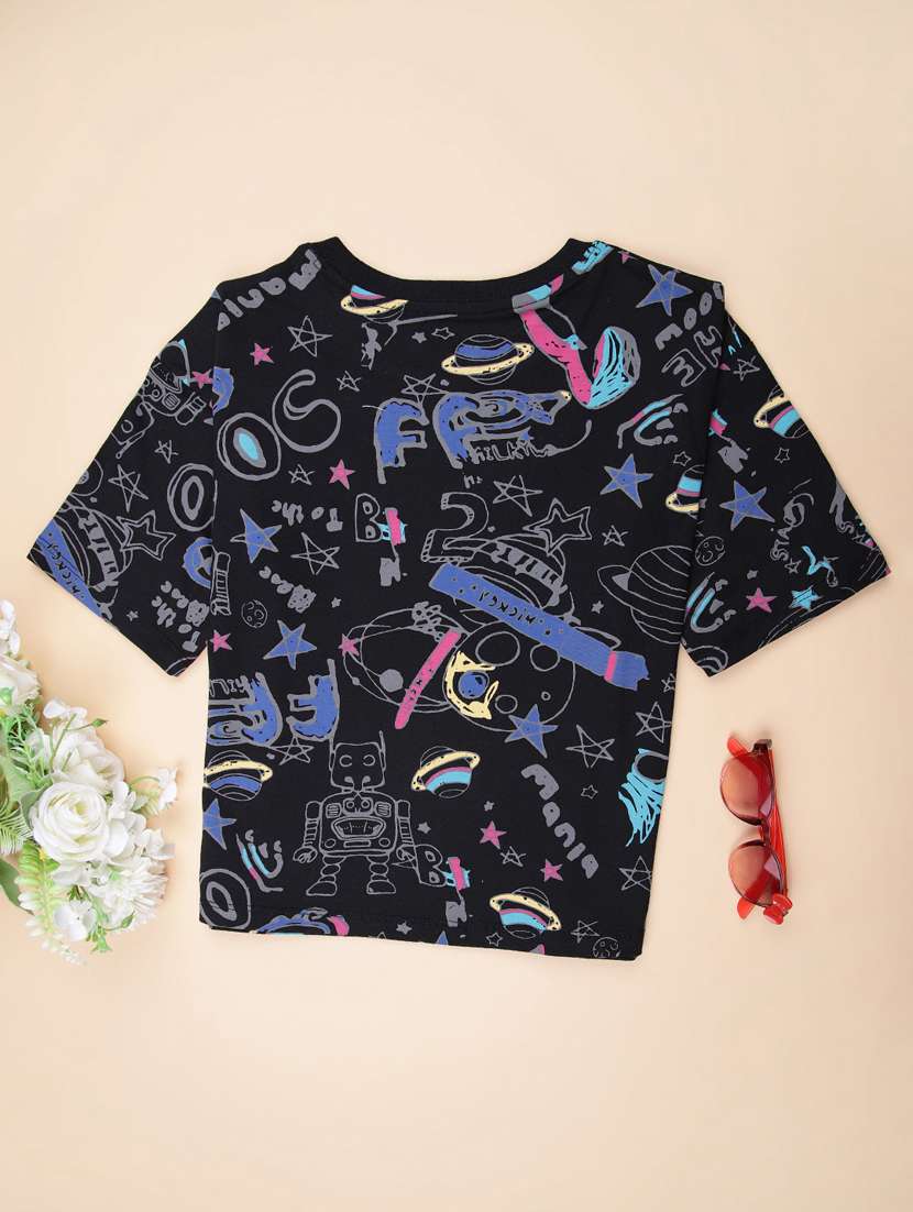 boys printed short sleeve regular fit t-shirt - 22076340 -  Standard Image - 1