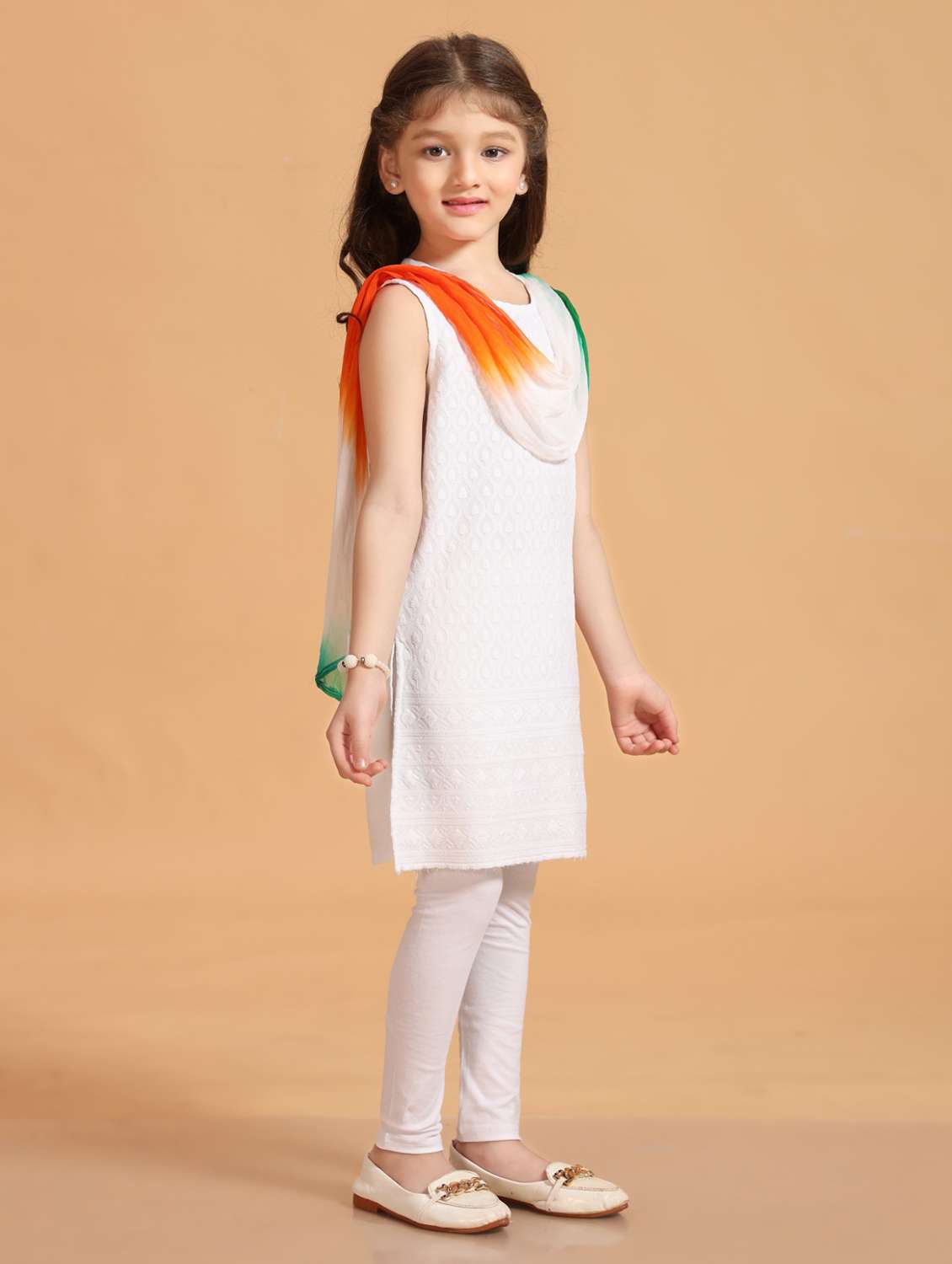 girl kurta and pant with dupatta set - 22076383 -  Standard Image - 1