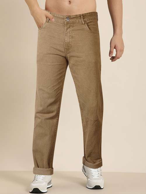 men plain mid rise full length jeans - 22076436 - Standard Image - 0