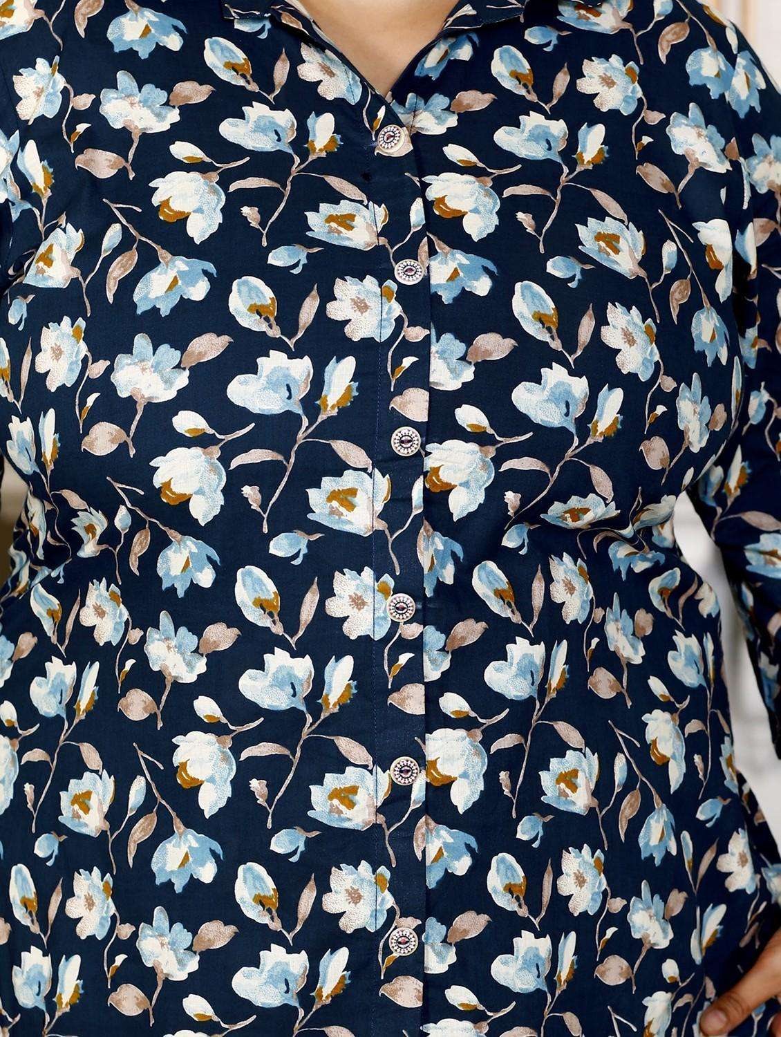 women three quarter sleeve plus size ethnic co-ord set - 22076446 -  Standard Image - 4