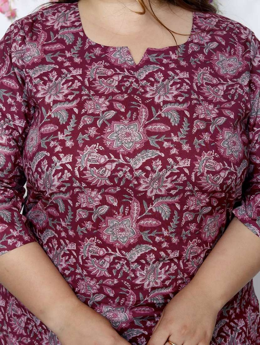 women printed three quarter sleeve kurta pant with dupatta set - 22076494 -  Standard Image - 4