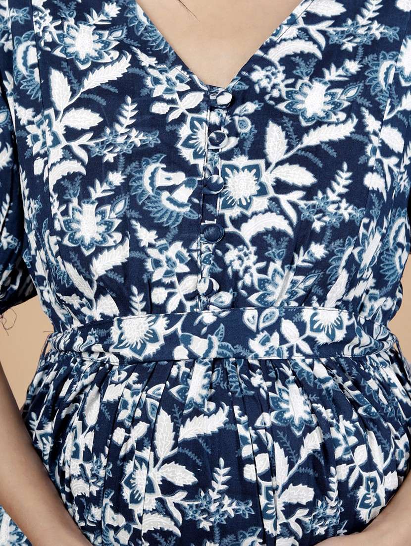 Women Printed Puff Sleeve Maternity Wear Dress - 22076699 -  Standard Image - 4
