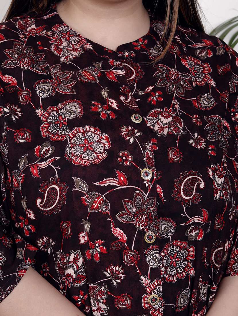 purple cotton blend gown dress - 22076797 -  Standard Image - 4