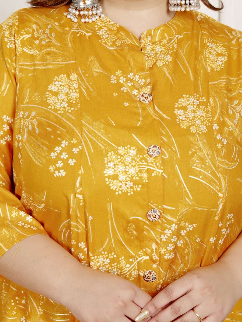 women plus size printed three quarter sleeve dress - 22076807 -  Standard Image - 4