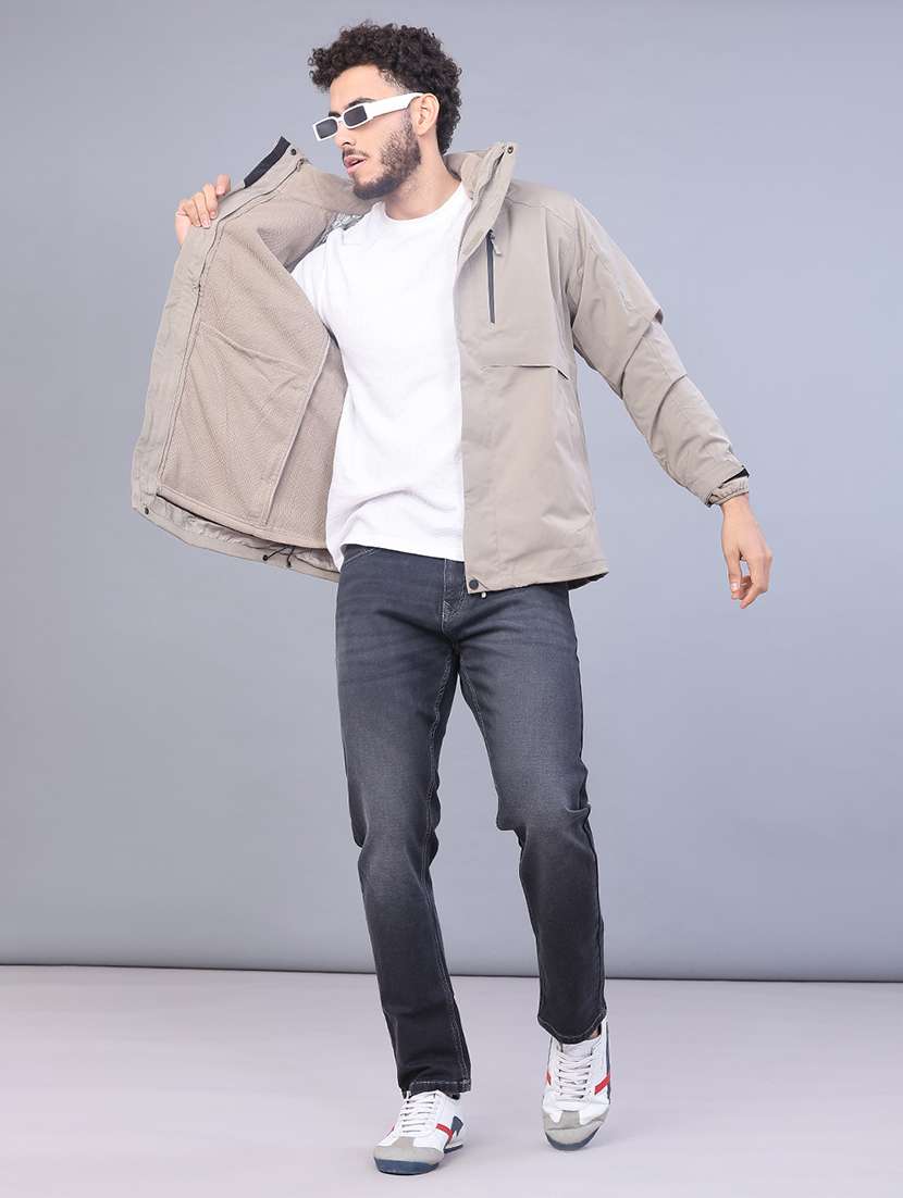 men solid long sleeve lightweight bomber jacket - 22077596 -  Standard Image - 4