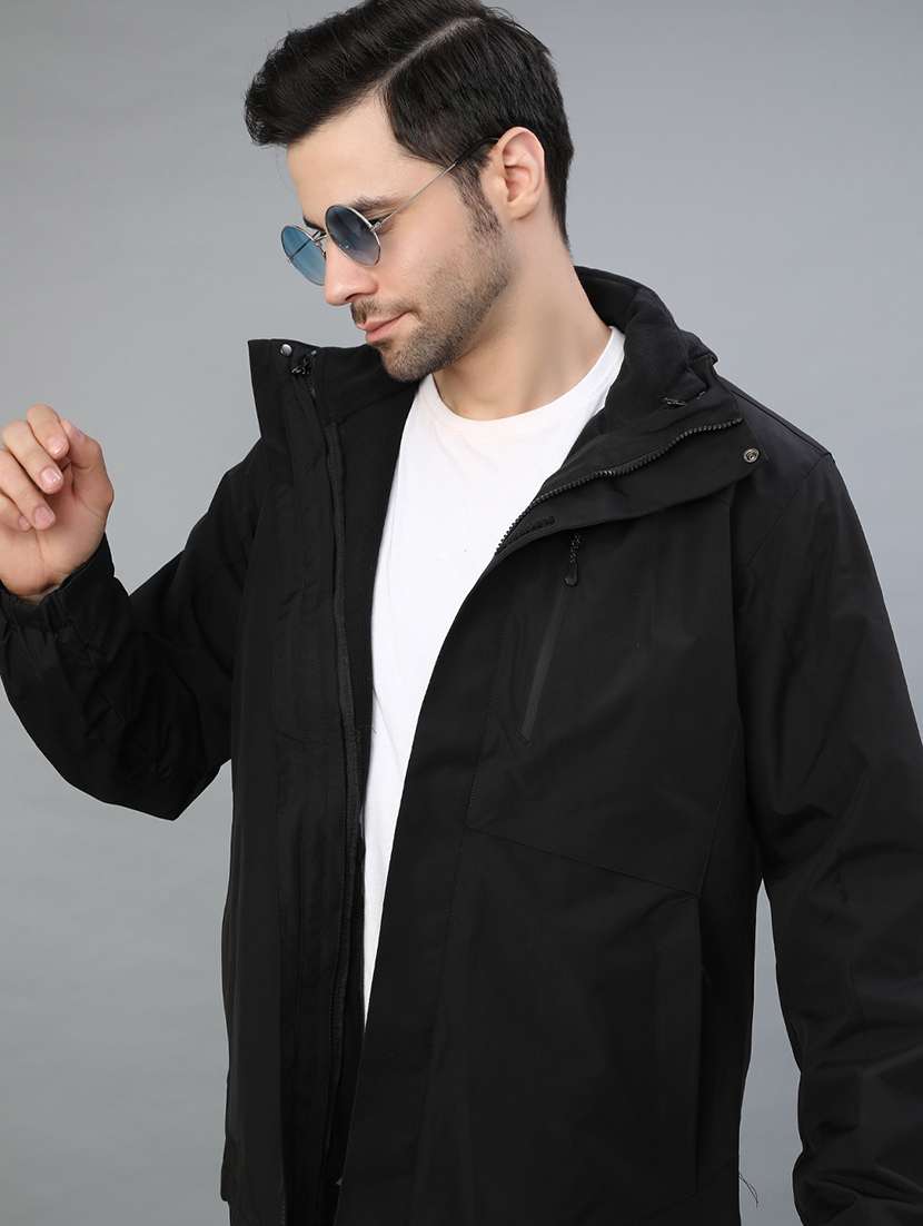 men solid long sleeve lightweight bomber jacket