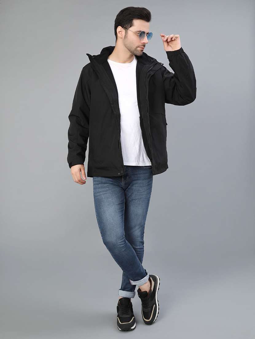 men solid long sleeve lightweight bomber jacket - 22077599 -  Standard Image - 4