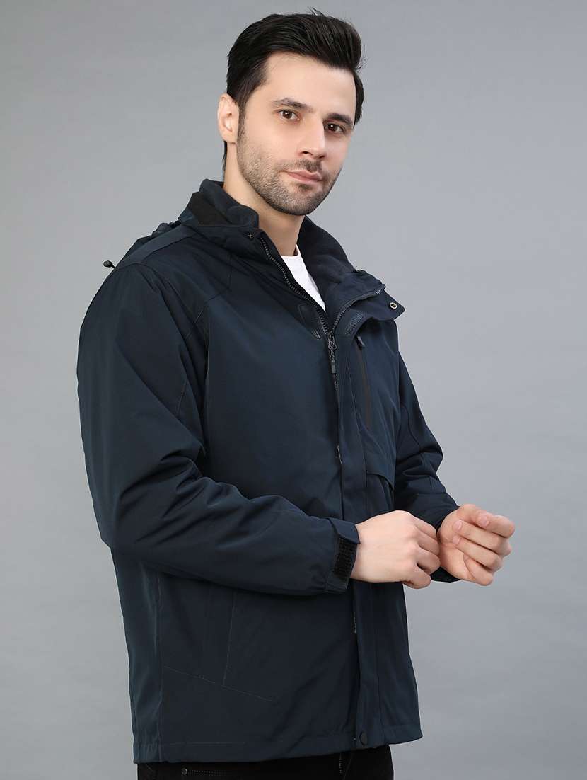 men solid long sleeve lightweight bomber jacket - 22077600 -  Standard Image - 1