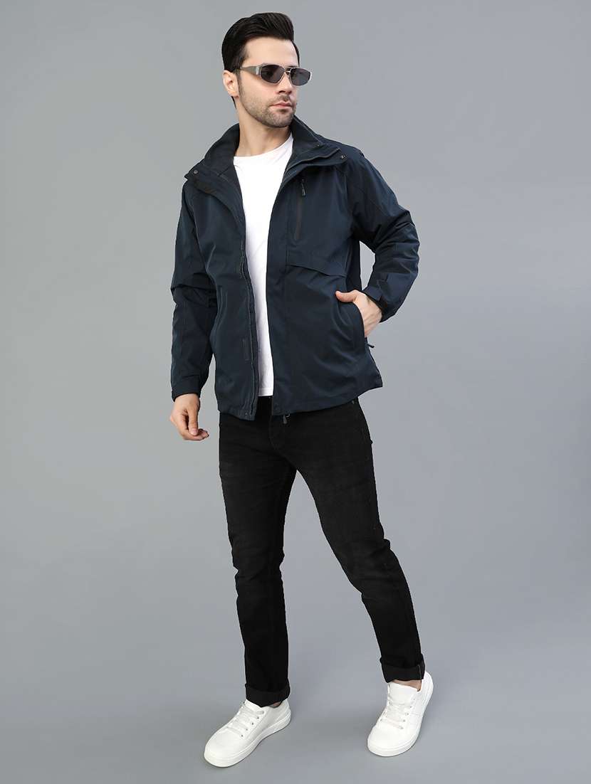 men solid long sleeve lightweight bomber jacket - 22077600 -  Standard Image - 4