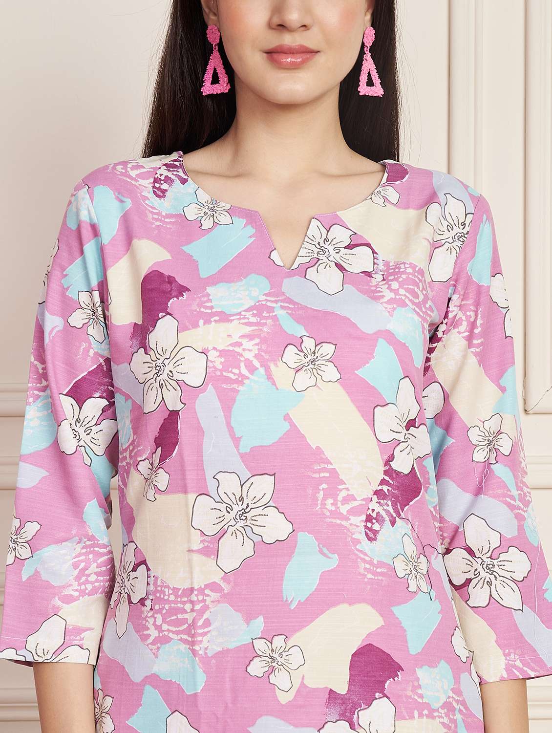 women printed top and trouser co-ord set - 22078241 - Standard Image - 6