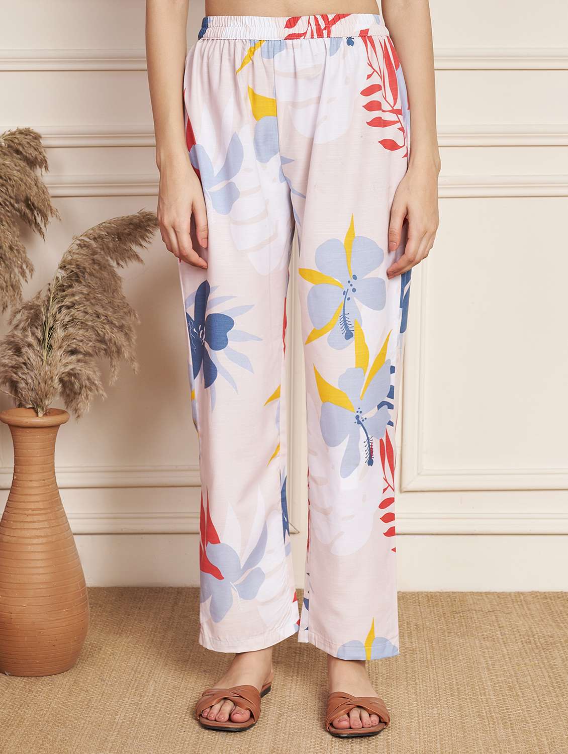 women printed top and trouser co-ord set - 22078242 - Standard Image - 6