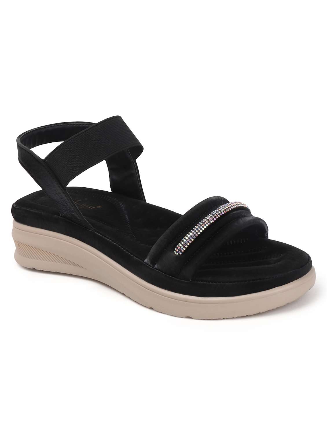 women solid back strap wedges - 22078277 - Standard Image - 4