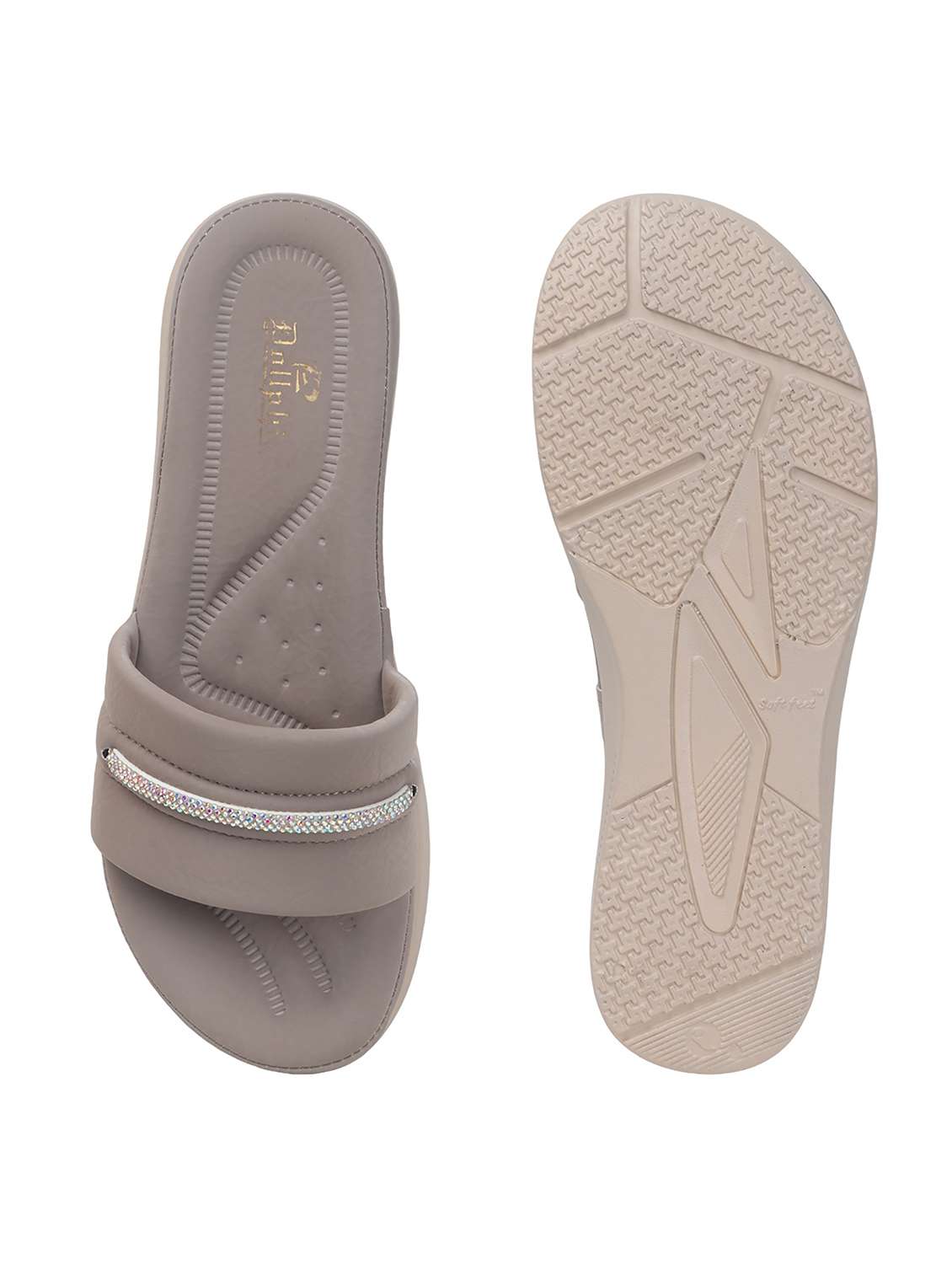 women grey slip on wedge - 22078281 - Standard Image - 4