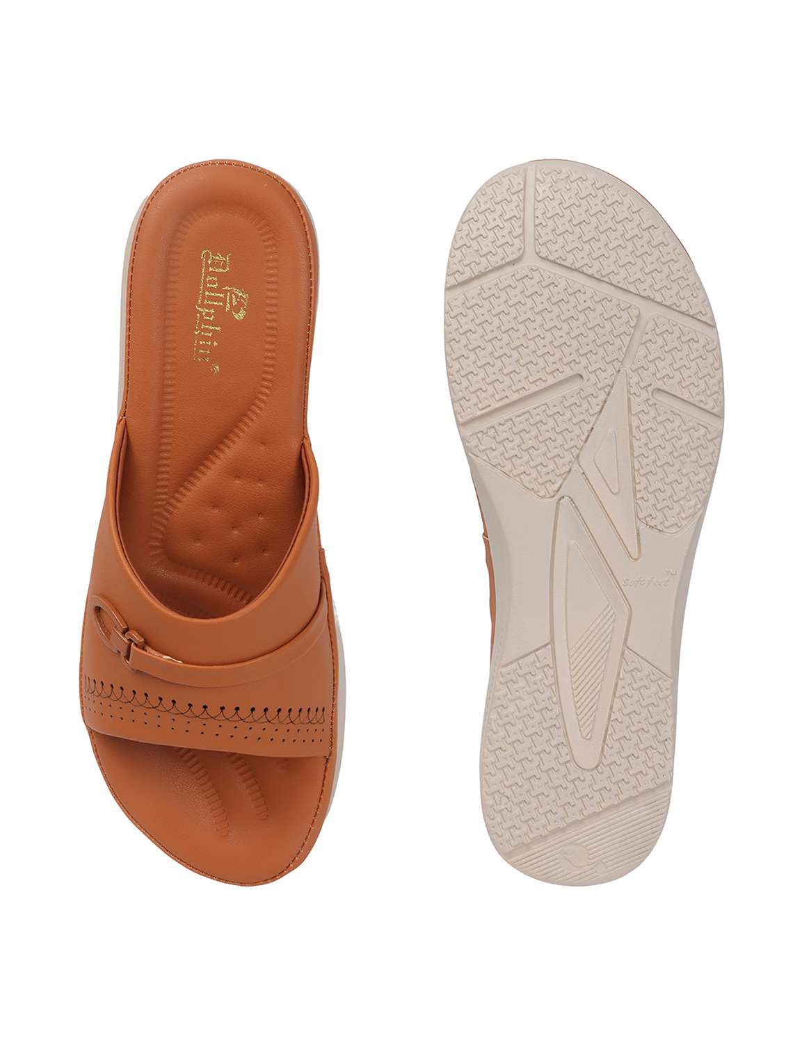 women tan slip on wedge - 22078288 - Standard Image - 4
