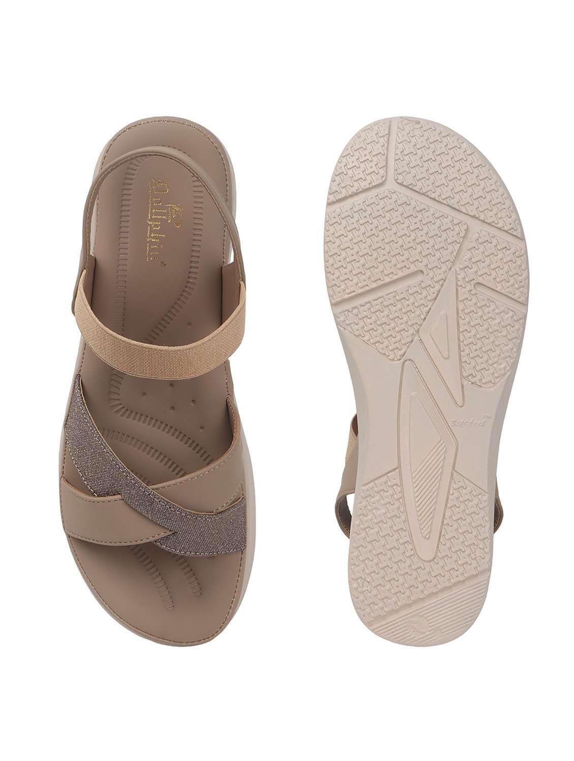women solid back strap wedge - 22078289 - Standard Image - 4