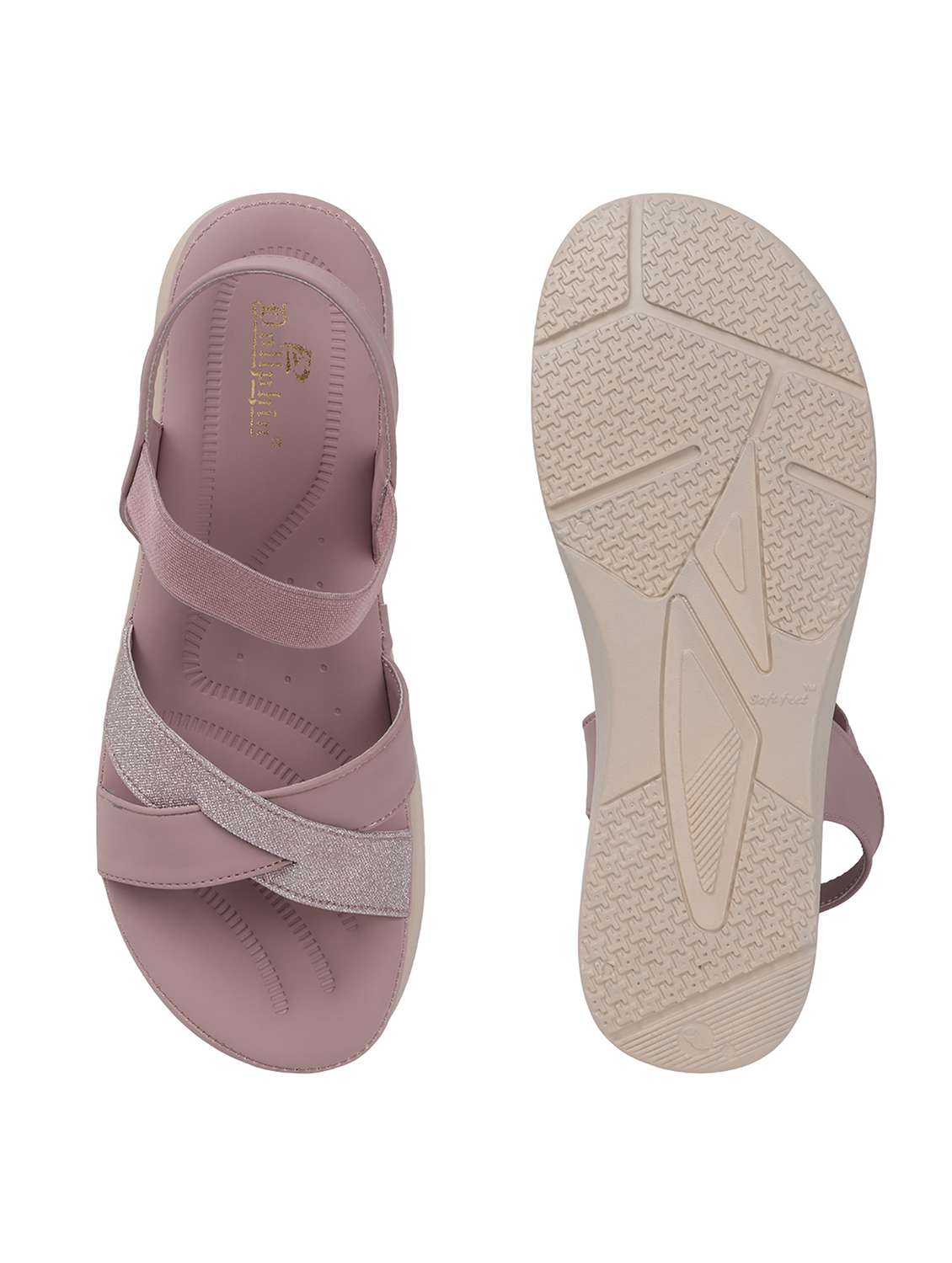 women solid back strap wedge - 22078290 - Standard Image - 4